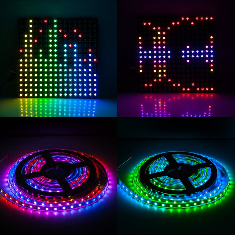 WS2812B LED Controller Wifi Bluetooth Pixel IC SPI Music APP for WS2811 WS2815 WS2813 SK6812 SK9822 RGBW APA102 LED Lights Strip