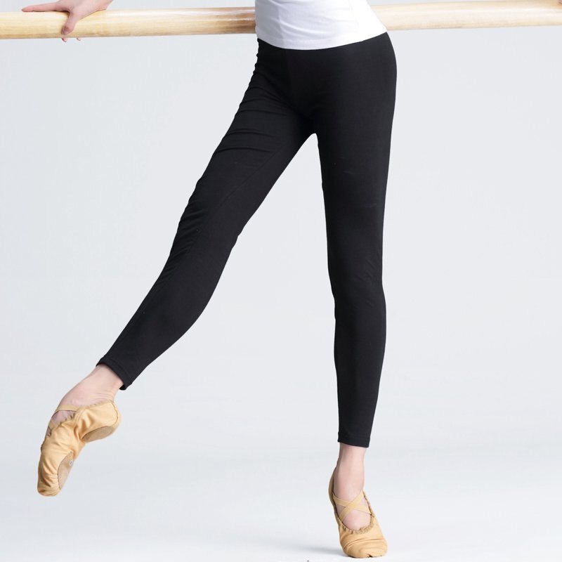 Frauen Baumwolle Balletthose Leggings Tanzen Gymnastikhose Bodybuilding Tägliche Hose für Ballerina