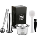 ICafilas Stainless Steel Refillable Reusable Cafissimo Coffee Capsule Cafeteira Filter for Caffitaly &amp; Tchibo Classic Machine