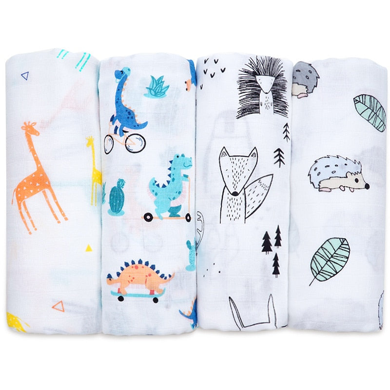 Muslinlife Cotton Bamboo Baby Receiving Blanket Soft Newborn Baby Blanket Bath Towel Infant Muslin Swaddle Wrap Baby Accessories