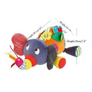 Baby Toys 0 6 12 Months Plush Elephant Educational Toys for Baby Boys 1 Year to Hang in Bed Stroller