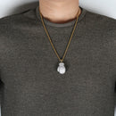 TOPGRILLZ Gold Silver Color Mini Iced Boxing Gloves Necklace Men Iced Out Cubic Zircon Chains Hip Hop/Punk Charms Jewelry Gift