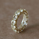 The Whole Row 5A zircon women ring, made of Solid silver 925  Square Cushion Cutting 5 mm size 5 6 7 8 9 10 men ring bijoux femm