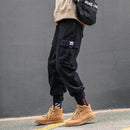 New Harajuku Cotton Multi-Pockets Style Fashion Cargo Pants Men Autumn Hip Hop Streetwear Casual Elastic Trousers Camo