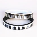 1PC Hot Sale Black White Printed Piano Keycboard Silicone Wristband Music Note Bracelet &amp;Bangles for Music Lover Fans Gift SH081