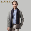 2018 New design plaid scarf for men 180x30cm Cashmere scarf Thicken winter warm scarf Scarves for dad and boyfriend gifts stock