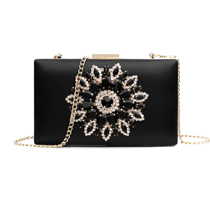 White Women Clutch Bag Wedding Clutch Purse Bridal Evening Crystal Summer Bags for Women 2020 Luxury Small Crossbody Bags ZD1333