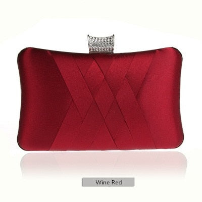 Women Clutch Bags Satin Bride Bag Purse Designer Gentle Evening Bags Party Handbag Wedding Clutch Wallet Shoulder Bag 7395