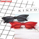 ZXWLYXGX 2020 new cat eye sunglasses women brand design retro colorful transparent colorful fashion cateye sun glasses men UV400