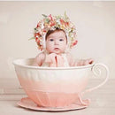 Neugeborenen-Fotografie Requisiten Eisenkorb Teetasse Foto Zubehör Baby Kleinkind Studio Shooting Foto Requisiten Dusche Geschenk