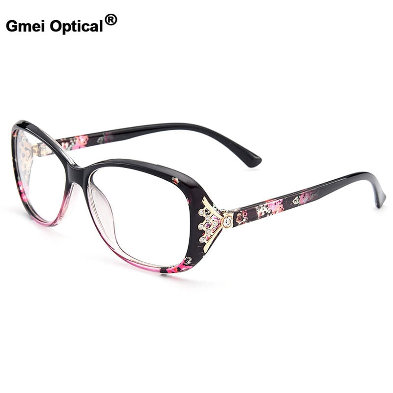 New Arrival Gmei Optical Colorful Women Full Rim Optical Eyeglasses Frames Urltra-Light TR90 Plastic Female Myopia Eyewear M1496
