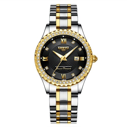 NIBOSI 2022 New Gold Watch Women Watches Ladies Creative Steel Women&