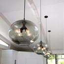 Nordic modern colorful glass bowl pendant lights E27 loft hanging lamps for kitchen living room bedroom restaurant hotel hall