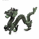 Dragón de bronce de Feng Shui, adornos de cuentas para atrapar, artesanía casera de la suerte, arte decorativo