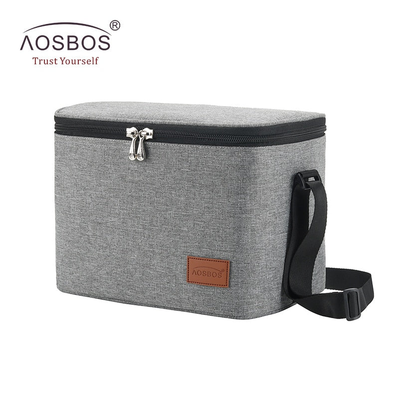 Aosbos, nevera portátil, bolsas de almuerzo con aislamiento de camuflaje, fiambrera térmica, bolsa de Picnic para alimentos, bolsos de mano más frescos para hombres y mujeres