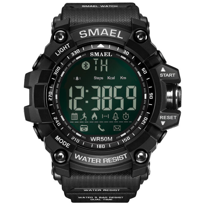 Relojes cronógrafo SMAEL para hombre, reloj deportivo para hombre, reloj militar del ejército, reloj Digital LED multifunción resistente al agua para hombre