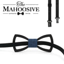 Mahoosive Wood Bow tie men Groom Marry Groomsmen Wedding Party Colorful Engraved Butterfly Cravats Mens wooden bow tie