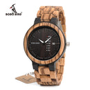 BOBO BIRD, relojes para hombre, reloj de cuarzo para hombre, relojes de pulsera de cuarzo, reloj de madera, relojes de pulsera para hombre, reloj Masculino