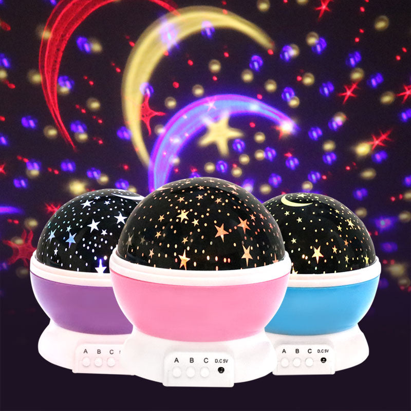 Neuheit Leuchtspielzeug Kinder Schlafzimmer Mond Sternenhimmel LED Nachtlicht Projektor Batterie USB Nachtlicht Kreative Party Spielzeug Geschenk