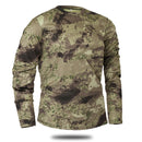 Mege marca ropa nuevo otoño primavera hombres manga larga camuflaje táctico camiseta masculina camisa militar de secado rápido