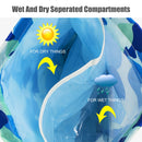 COPOZZ Sport Backpack Large Capacity Combo Wet Dry Separation Swimming Bag Waterproof nylon fabric outdoor traveling hiking