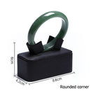 Negro PU cuero joyería anillo pendientes soporte conjunto joyería colgante collar cadena gargantillas pantalla busto brazalete Organzier