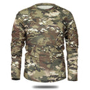 Mege marca ropa nuevo otoño primavera hombres manga larga camuflaje táctico camiseta masculina camisa militar de secado rápido