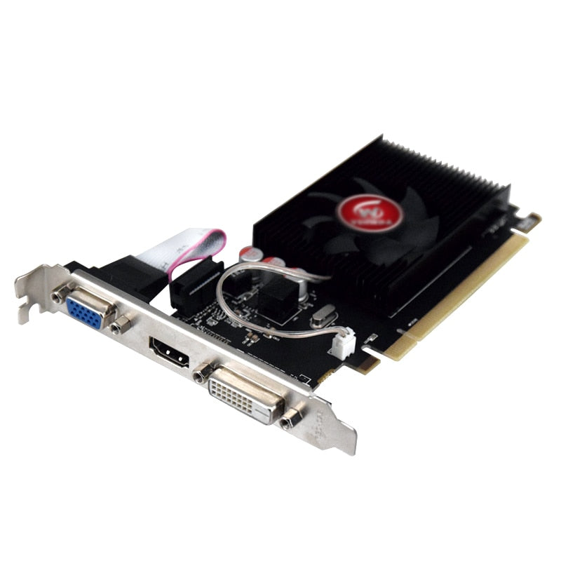 Veineda Tarjetas gráficas GPU HD6450 2GB DDR3 64Bit VGA Tarjetas de video PCI Express para ATI Radeon Gaming Reacondicionado