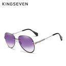 KINGSEVEN 2019 DESIGN Vintage Fashion Sun glasses Rimless Women Sunglasses Gradient Lens Brand Designer Oculos De Sol Feminino