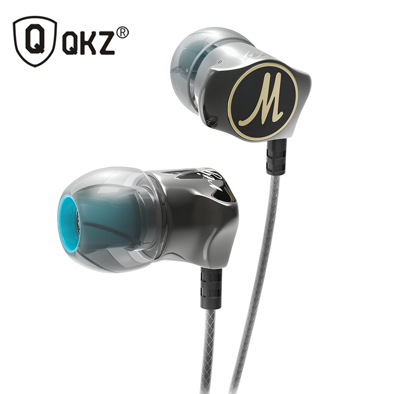 Ohrhörer QKZ DM7 Special Edition Vergoldetes Gehäuse Headset Noise Isolating HD HiFi Earphone Ohrhörer Ohrhörer