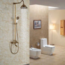 Luxury Rainfall Shower Mixer Faucet In Wall Bath Shower Set Rainfall 8" Brass Shower Head Tub Shower Mixer Tap with Handshower