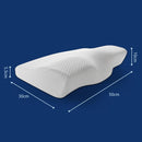 Ropa de cama de espuma viscoelástica Protección para el cuello Rebote lento Espuma viscoelástica Almohada en forma de mariposa Salud Cervical Tamaño del cuello en 50 * 30 CM