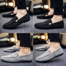 ZYYZYM Men Casual Shoes 2021 Spring Summer Men Loafers New Slip On Light Canvas Youth Men Shoes Breathable Fashion Flat Footwear