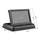 4.3&#39;&#39; HD Foldable Car Rear View Monitor Reversing LCD TFT Display Night Vision Backup Rearview Camera PAIL/NTSC for Vehicle