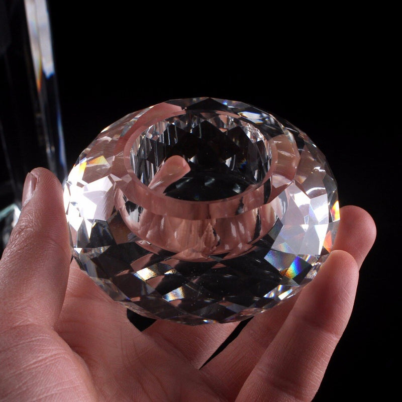 Erstklassiger Teelichthalter aus K9-Kristallglas für die Dekoration von Hausbars und Tischdekoration