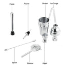 UPORS Stainless Steel Cocktail Set 550ml/750ml Cocktail Shaker Set with Muddler Jigger Bar Spoon Ice Tong Bartender Kit Bar Set