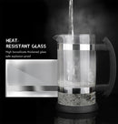 ICafilasPortable Manual French Presses Pot Coffee Maker Filter Pot Household Coffee Machine Coffee Pot Percolator Tool