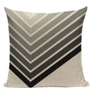Pop Geometric Animal Cushion Cover Black White Linen Cushion Decorative Pillowcase Square High Quality Print Custom Throw Pillow