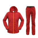 Camping Hiking Clothing Set Outdoor Sport Men Women Summer Sportswear Suit Hooded Jackets Pants Quick Dry Breathable Set ST01