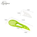 LMETJMA 3 in 1 Avocado Slicer PP Avocado Slicer and Pitter Avocado Peeler Cutter Skinner and Corer Fruit Tools KC0128
