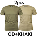 MEGE 3 Pcs/2 Pcs Men Camouflage Tactical T Shirt Army Military ShortSleeve O-neck Quick-Drying gym T Shirts Casual Oversized 4XL