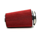 Universal Kits Auto Auto Rennen Sport Ansaugfilter Luftfilter 3" 115 mm Rot Konusfilter Reiniger Kurbelgehäuseentlüftung