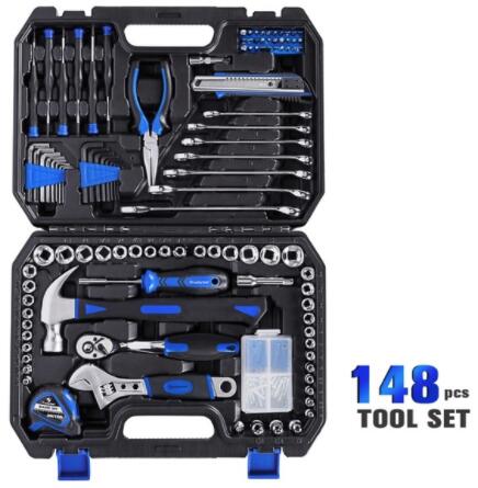 49/120/148/210 PCS Ratchet Wrench Hand Tools Set Combination Socket Adapter Kit Spanner Set General Household Wrench Set Tool