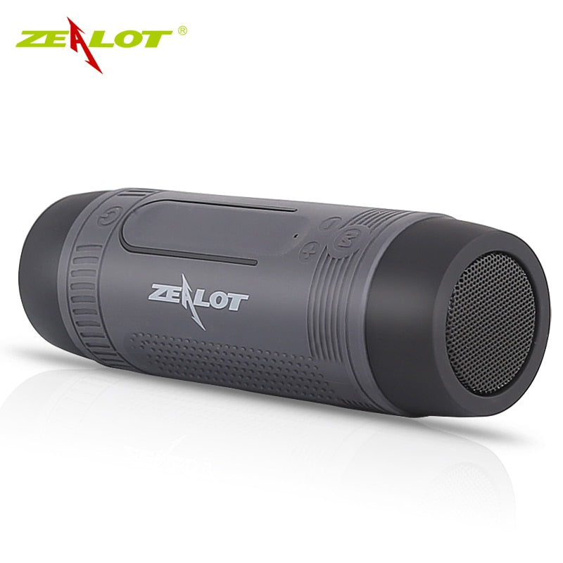 Zealot S1 Bluetooth Speaker Outdoor Bicycle Speaker Portable Waterproof Wireless Speaker Support TF card+ Flashlight +Bike Mount