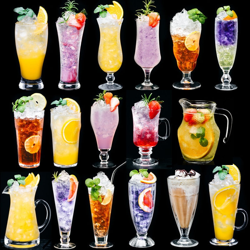 Creative Coctail Cocktail Glass Cup Juice Glass barware Cup Summer Sand Ice Cream cup Drinkware Beer Milk-shake Fruit Tea glass