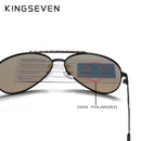 KINGSEVEN Design Men's Glasses Pilot HD Polarized Sunglasses For Men/Women Driving Sun Glasses With Emboss Logo Oculos De Sol