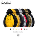 BOLUBAO Brand Streetwear Patchwork Hoodie Men Hip Hop Hooded Solid Slim Fit Casual Hoody Male Hoodies Sweatshirts