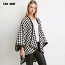 High Quality Winter Spring Fashion Wool Scarf Women Solid Thick Warm Knitted Scarves Houndstooth poncho Ladies Scarfs Shawls