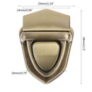 THINKTHENDO, 1 pieza, cerraduras giratorias, cierre giratorio DIY, cierre de Metal, bolso de mano, bolso de hombro, monedero, accesorios, hebilla de Metal