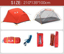 BSWolf 2 Persons Camping Tent Ultralight 20D 380T Nylon Double Layer Waterproof Backpacking Tent for Hiking Travel with free mat